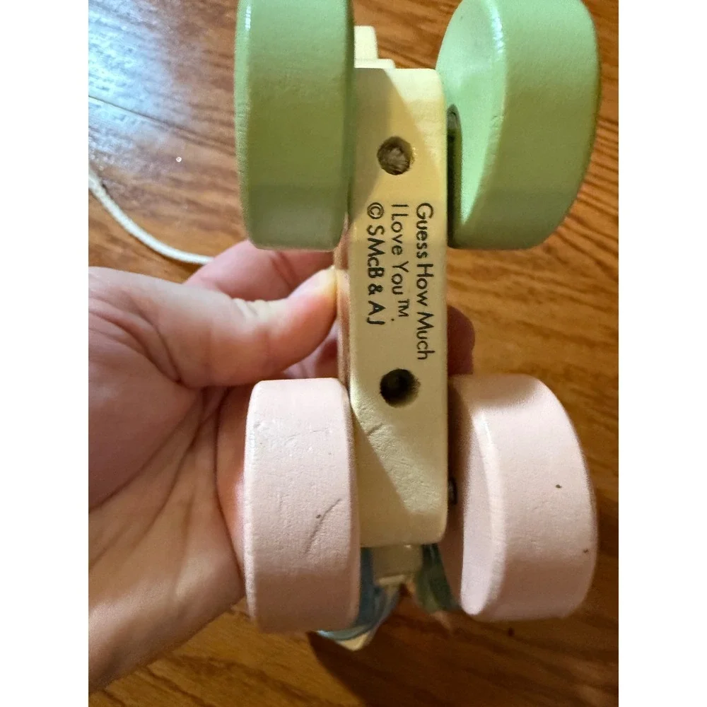 Guess How Much I Love You Wood Bunny Pull Toy Gift for Babies & Toddlers NWOT
